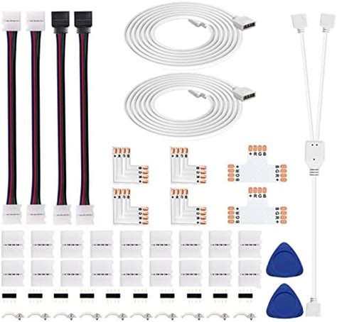 Maoxwy Led Strip Light Connector Kit Led Strip Accessories Set For