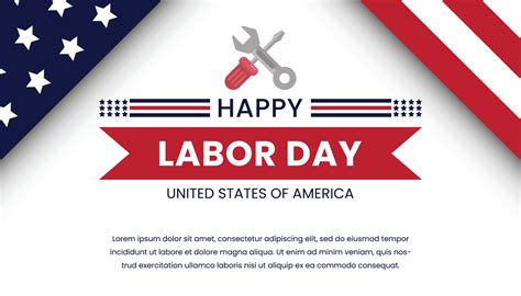 Happy Labor Day greeting banner template 27304832 Vector Art at Vecteezy