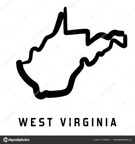 Virginia State Outline Vector