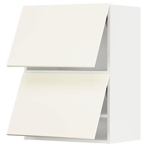 Metod Wall Cabinet Horizontal W 2 Doors Whitevallstena White 60x80 Cm Ikea Latvija