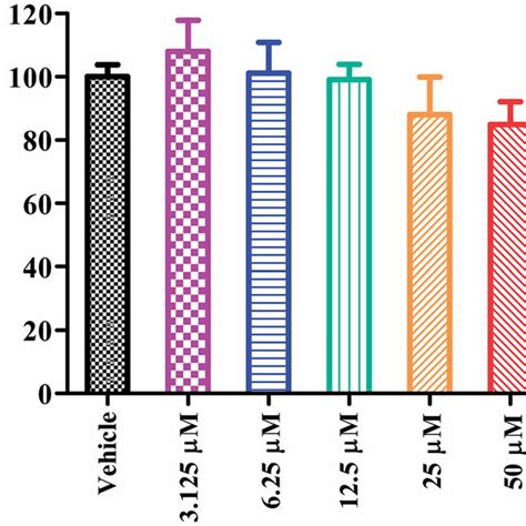 Cell Viability Of SH SY5Y Cells Exposed To Compound 16b At Different