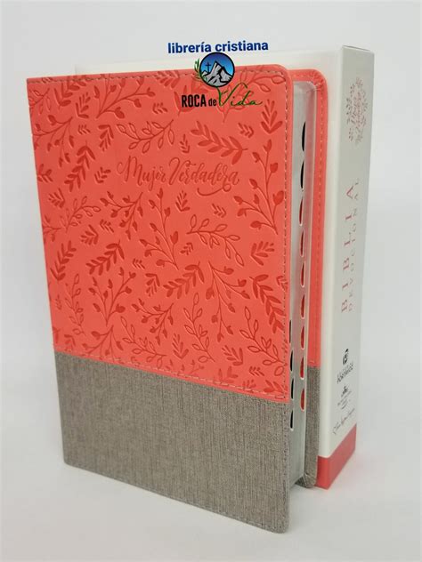 Biblia Devocional Mujer Verdadera Reina Valera 1960 Dos Tonos Coral E