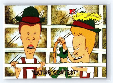 Fleer Ultra Mtv S Beavis And Butt Head Eating Contest Ebay