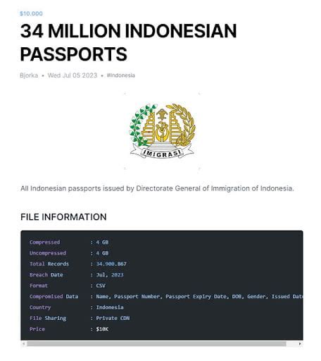 34 Juta Data Paspor Indonesia Bocor Bagaimana Kebocoran Terus Terjadi