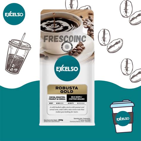 Jual EXCELSO Robusta Gold Dan Arabica Gold Kopi Bubuk Ground Coffee