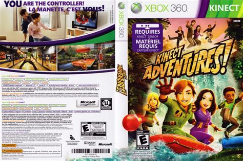 Kinect Adventures! dvd cover (2010) XBOX 360 USA