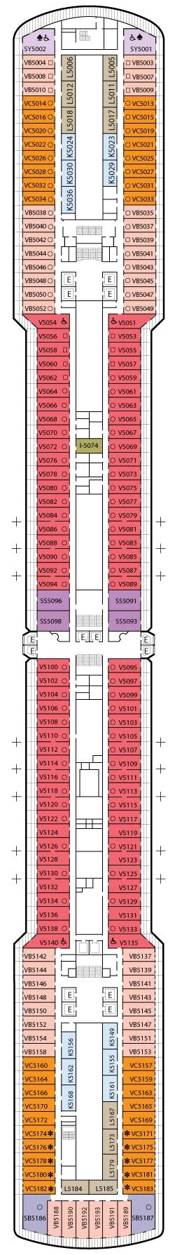 Eurodam Deck Plans