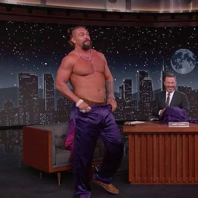 Jason Momoa Strips To His Loincloth On Jimmy Kimmel Live