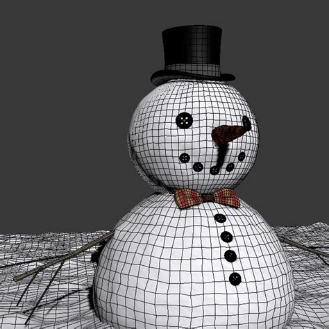 Monigote De Nieve Modelo D Max Fbx Ma C D Free D