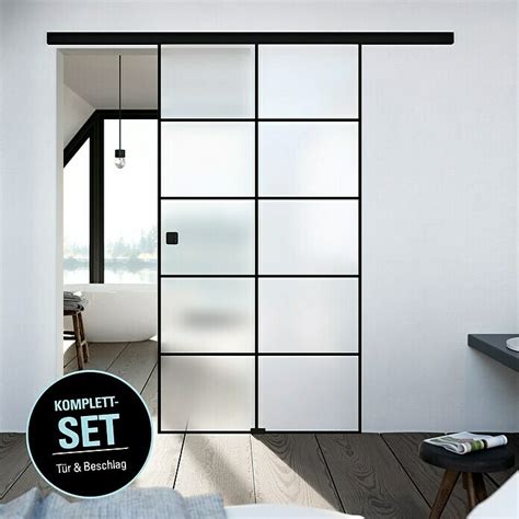 Diamond Doors Black Edition Schiebetür Komplettset Loft 935 x 2 058 mm