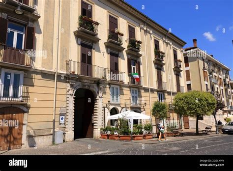 July 10 2021 Avellino, Italy: City View near Cathedral of Saint Mary of ...