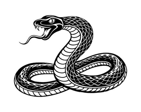 Snake Silhouette Vector Illustration Premium Ai Generated Vector