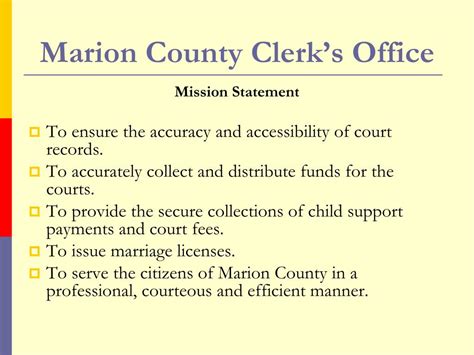 Ppt Marion County Clerks Office 2009 Budget Presentation Powerpoint