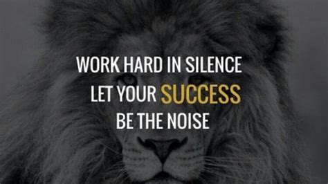 Work Hard In Silence Let Your Success Be The Noise Hd Motivational