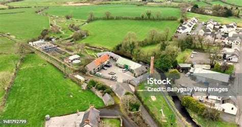 Aerial View Of The Mill In Cloughmills Village Ballymena Co Antrim