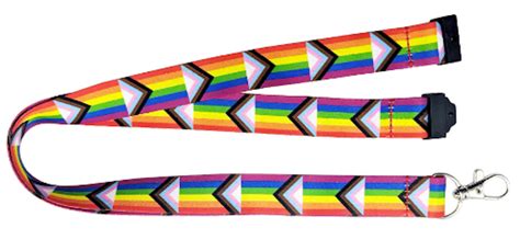 Progress Pride Rainbow Lanyard Wide The Pride Shop