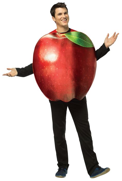 Rasta Imposta Get Real apple costume realistic print one size fits ...