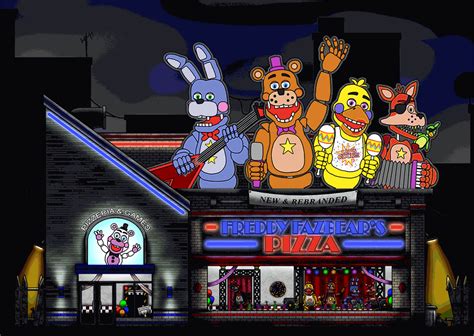 Freddy Fazbear's Pizza (FNaF 6) Outside View : r/fivenightsatfreddys