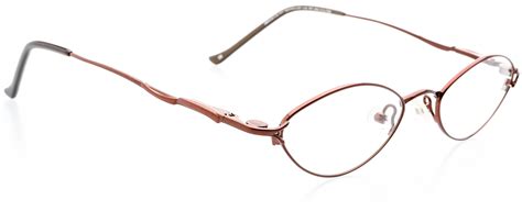 Optical Eyewear Oval Shape Metal Full Rim Frame Prescription Eyeglasses Rx Espresso