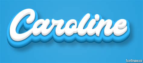 Caroline Logos Name - TextStudio