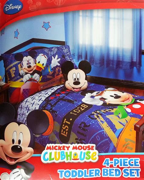 Disney Mickey Mouse 4pc Toddler Bedding Set Genuine Licensed