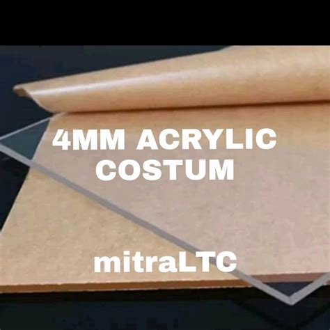 Jual Acrylic Lembaran Mm Rp Per Cm Akrilik Potongan Costum Shopee