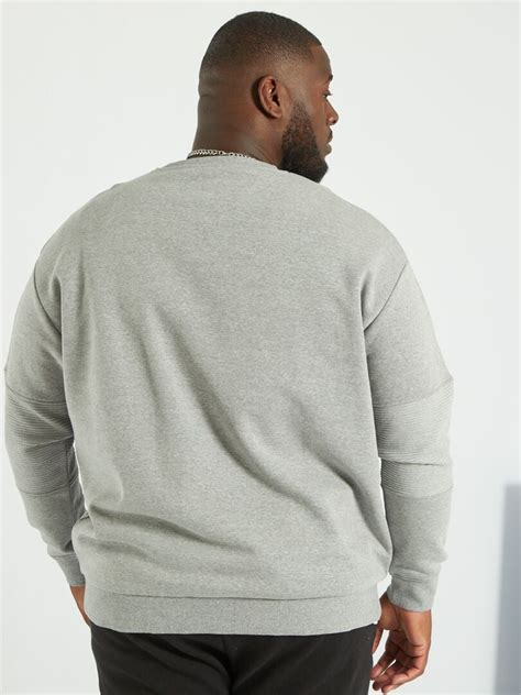 Sweat En Molleton Gris Kiabi 25 00