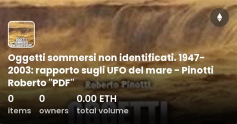 Oggetti Sommersi Non Identificati Rapporto Sugli Ufo Del