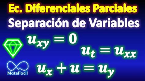 EDP Método de separación de variables EXPLICACIÓN COMPLETA YouTube