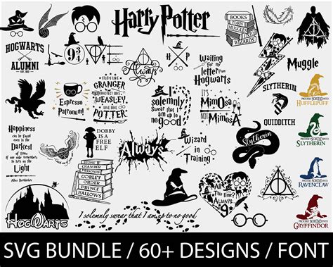 Clip Art Harry Potter Svg Bundle Harry Potter Clipart Harry Potter