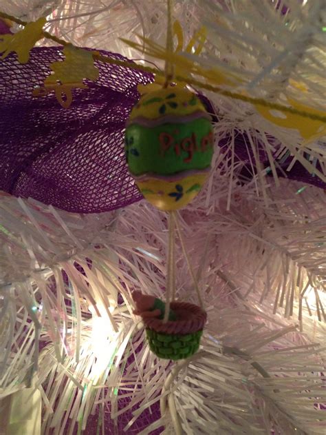 Whimsical Winnie The Pooh Piglet Hot Air Balloon Decoration