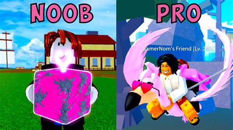 Noob To Pro New Love Fruit Rework In Bloxfruits Youtube