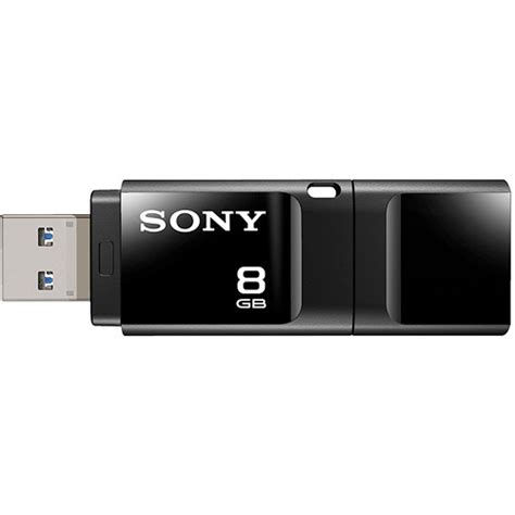 Sony 8GB Microvault USM X USB Flash Drive Black USM8X B B H