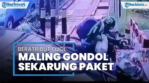 Terekam Cctv Maling Beratribut Ojol Di Jakarta Selatan Gondol Puluhan