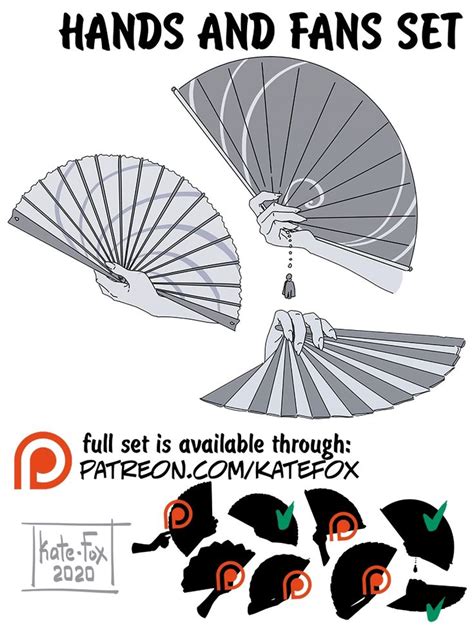 The Instructions For How To Make Hand And Fan Sets In Adobe Photoshopped