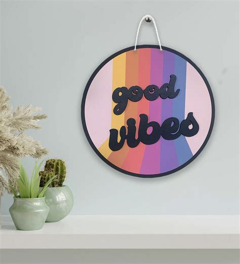 Buy Good Vibes Black MDF Wall Art By Art Street At 25 OFF By Art