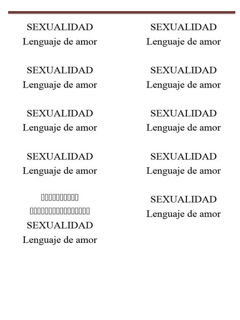 Tema Sexualidad Completar Descargar Gratis Pdf Amor La