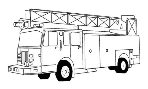 printable-fire-truck-coloring-pages | Coloring Page Book