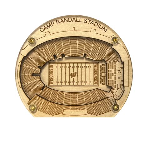 Madison, Wisconsin Coaster Art (Camp Randall Stadium) – StadiumMapArt