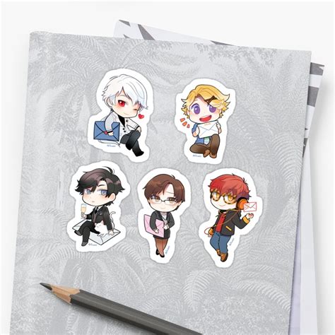 "Mystic Messenger - The RFA crew" Sticker by Akimaro | Redbubble