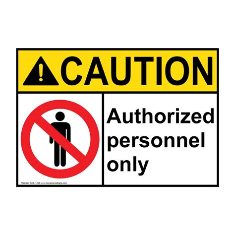 Authorized Personnel Only Sign Printable With Our Premium Quality Staff