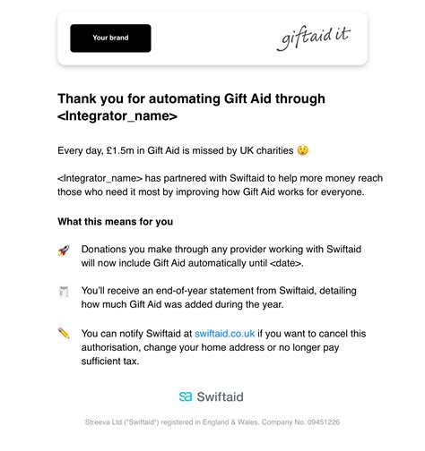 Donors Swiftaid Gift Aid Made Easy