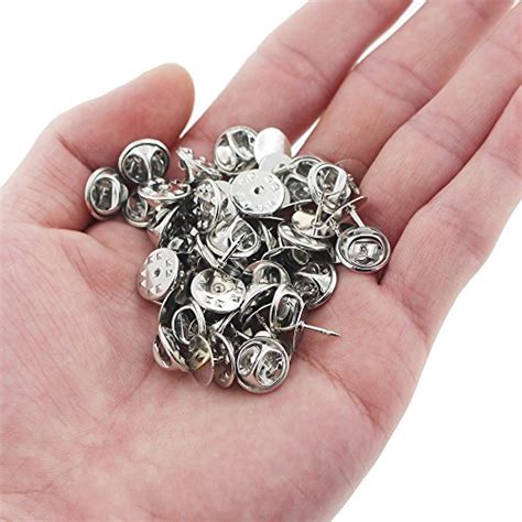 50 Pairs Butterfly Clutch Tie Tacks Pin Back Replacement With Blank