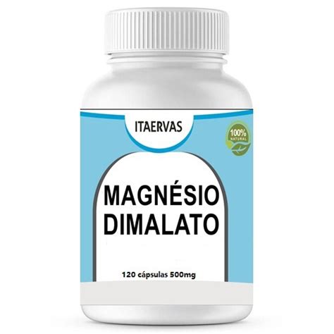 Magnésio Dimalato 500mg 120 Cápsulas Itaervas Submarino