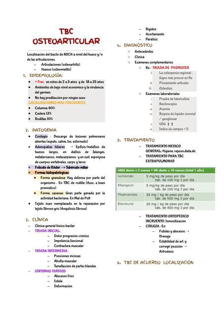 Tbc Osteoarticular Estephany L Udocz