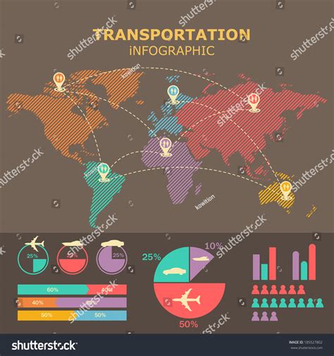 Transportation Infographic Stock Vector (Royalty Free) 185527802