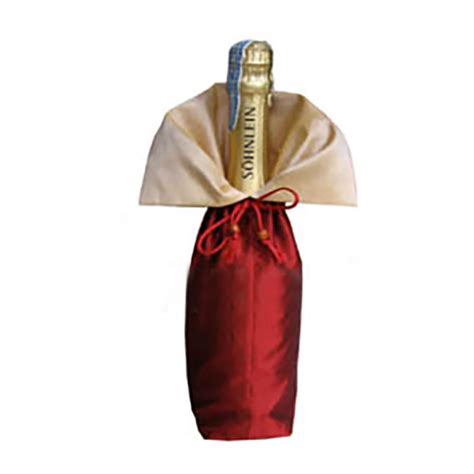 Red Velvet Wine Bottle Bag