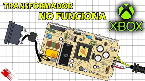 Reparación de fuente transformador de Xbox que exploto y no enciende