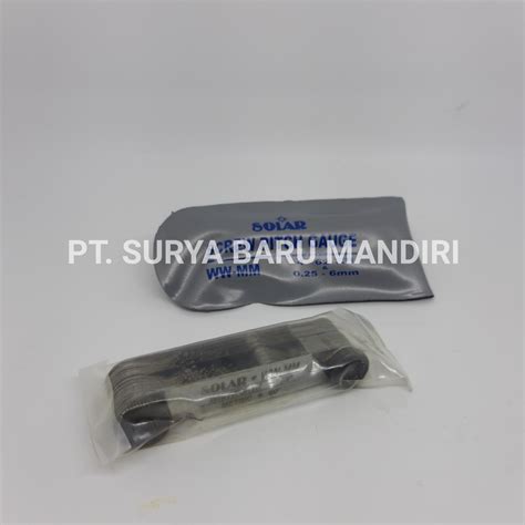 Jual MAL DRAT SCREW PITCH GAUGE ALAT UKUR DRAT 0 25 6 MM MAL