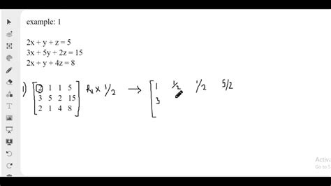 Gauss Elimination Method Part 1 Youtube